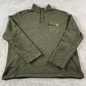 Woolrich Green V-Neck Sweater